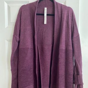 Lululemon women's purple sweater wrap - size 6